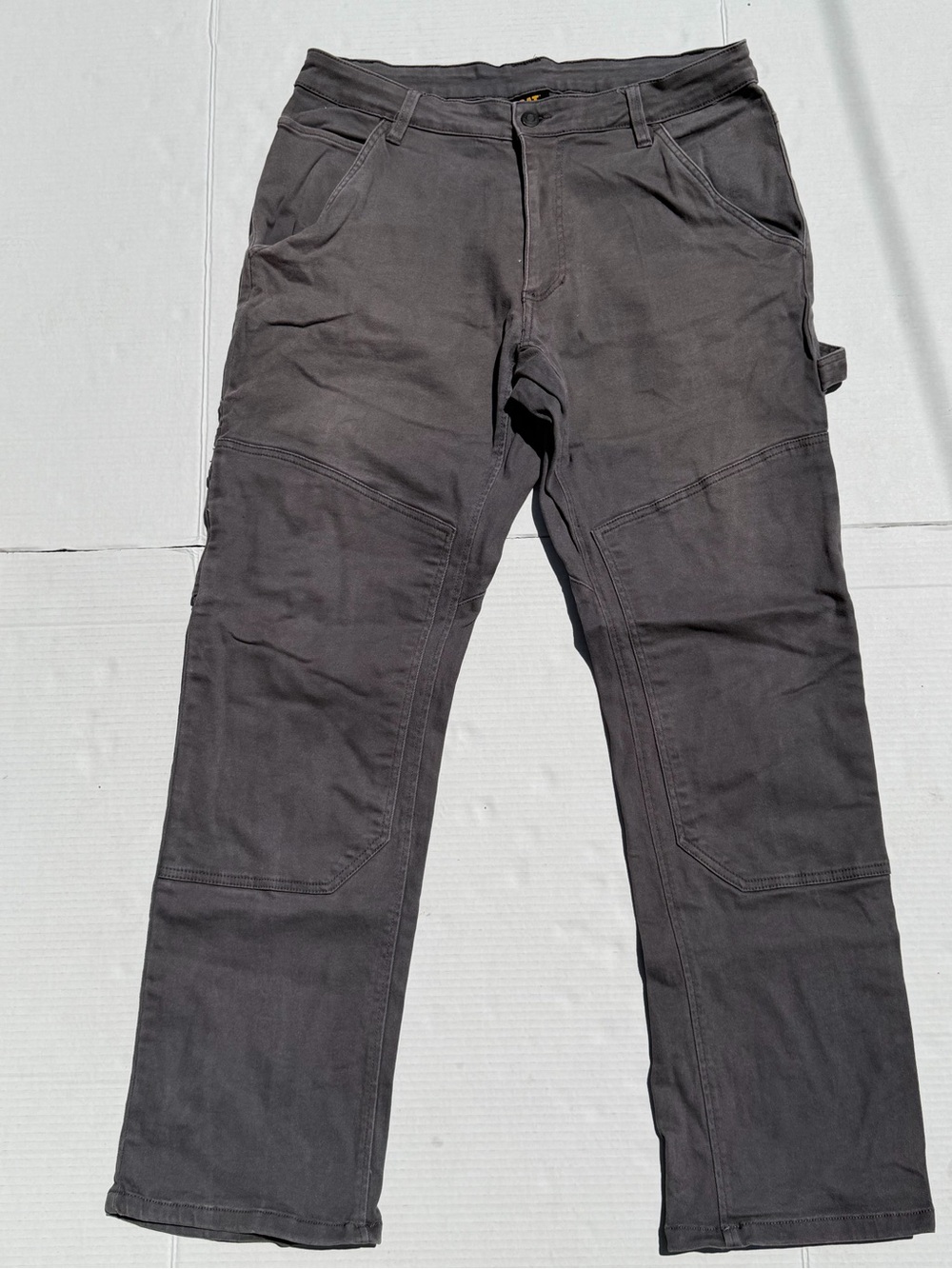 Caterpillar double knee carpenter Charcoal Gray Cargo Work Pants